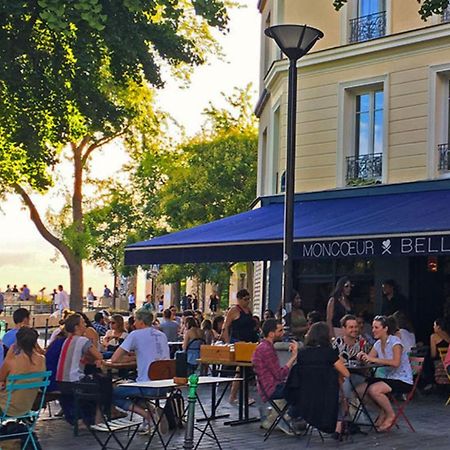 Charming Bright Sunny Studio In Belleville Paris Exterior foto